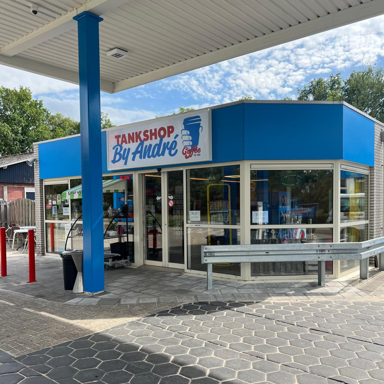 Tankshop bij locatie Frederiksoord