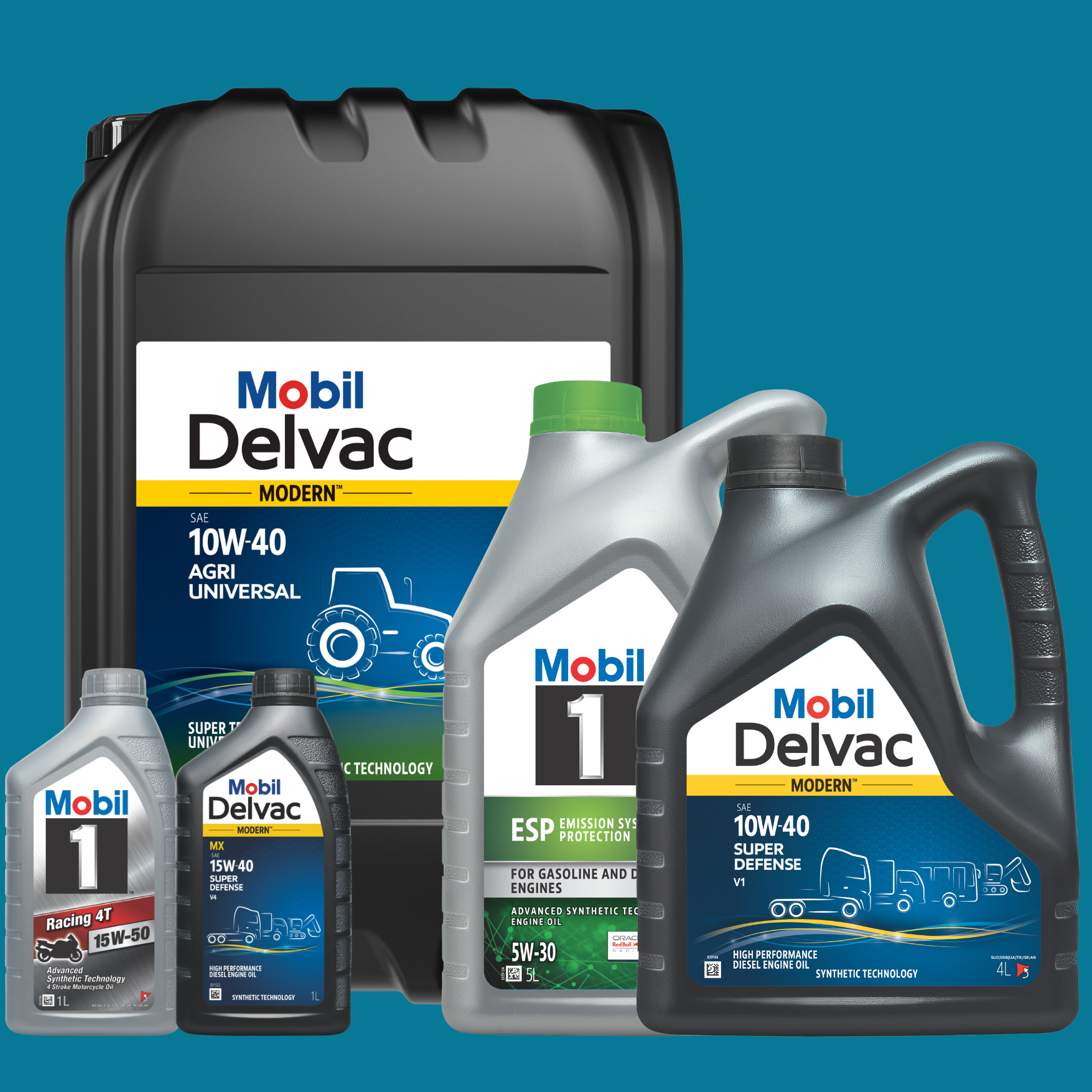 Mobil smeermiddelen Diverse smeermiddelen van Mobil